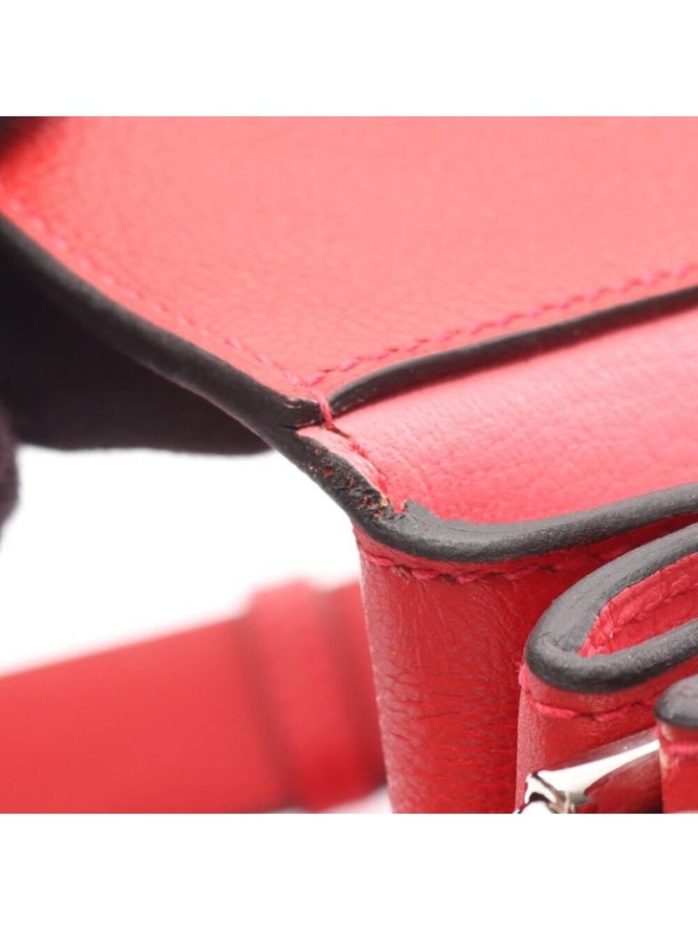 Hermes Shoulder Bag Opry 24 ck Geranium Rose Azalea Leather - Picture 6 of 9